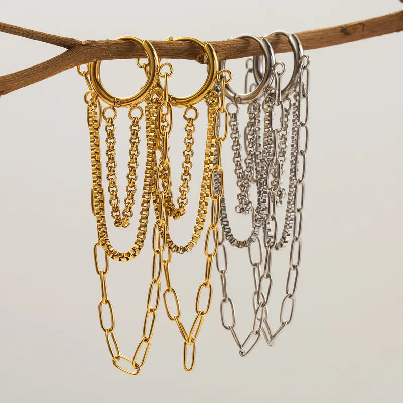 Vesper Chain Hoops