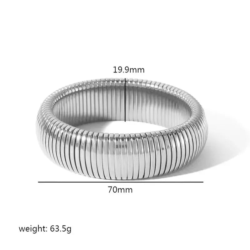 Stella Coiled Bangle