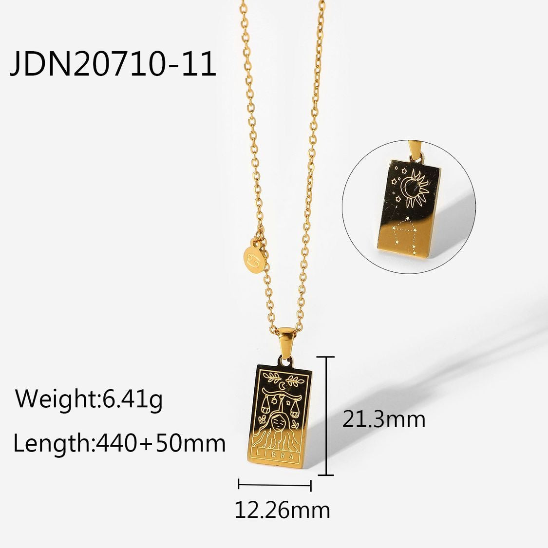 Zodiac Pendant Necklace