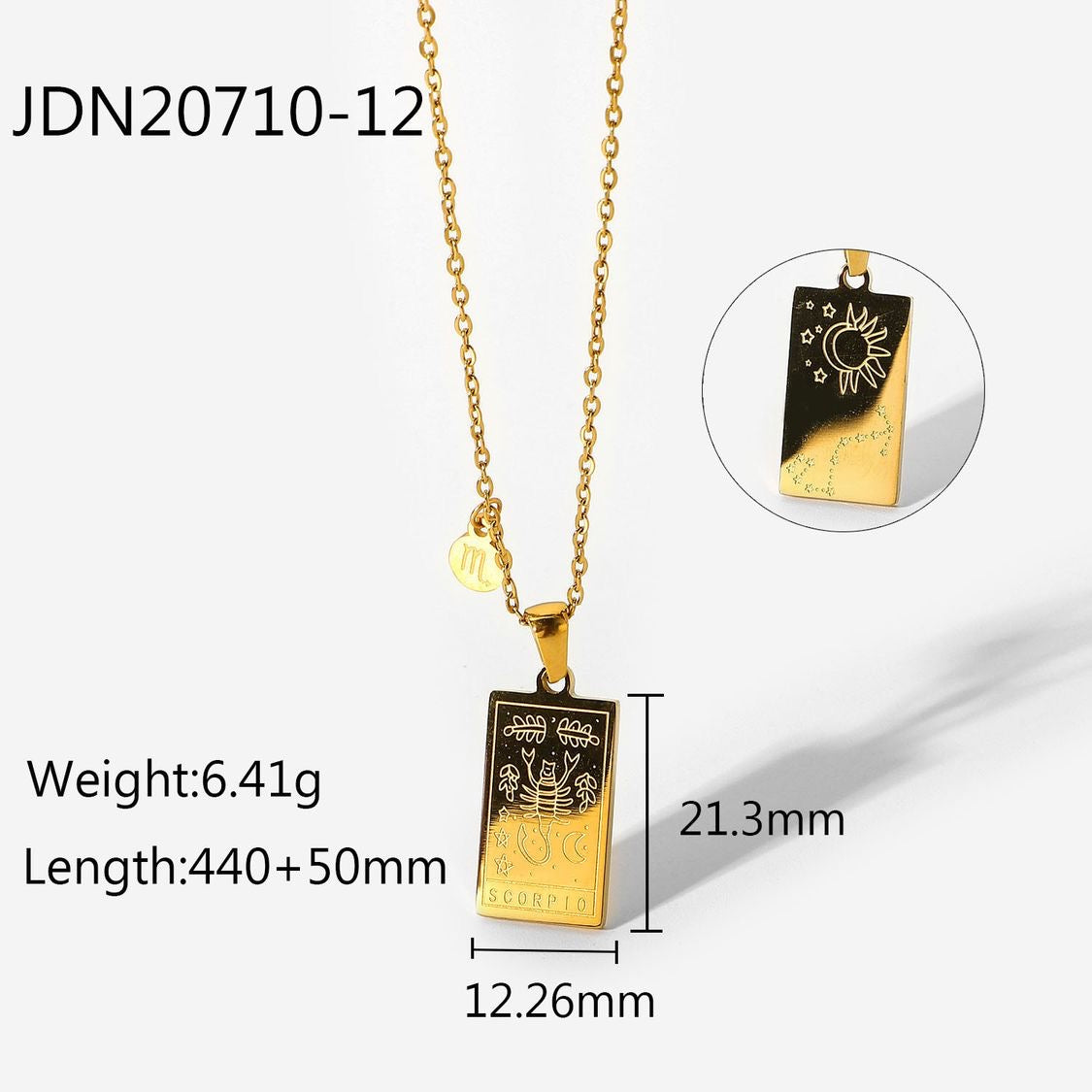 Zodiac Pendant Necklace