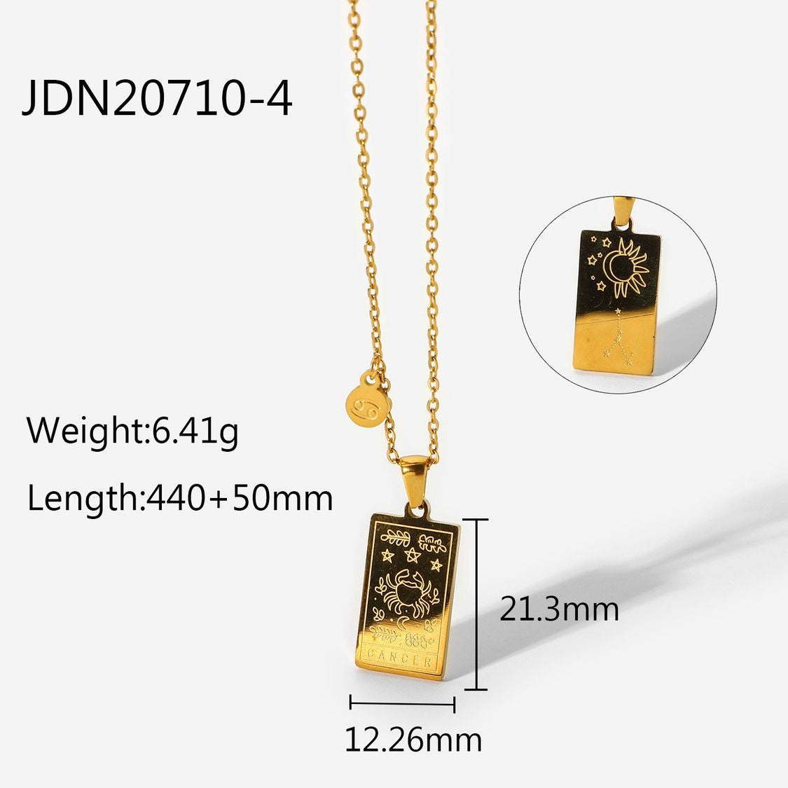Zodiac Pendant Necklace