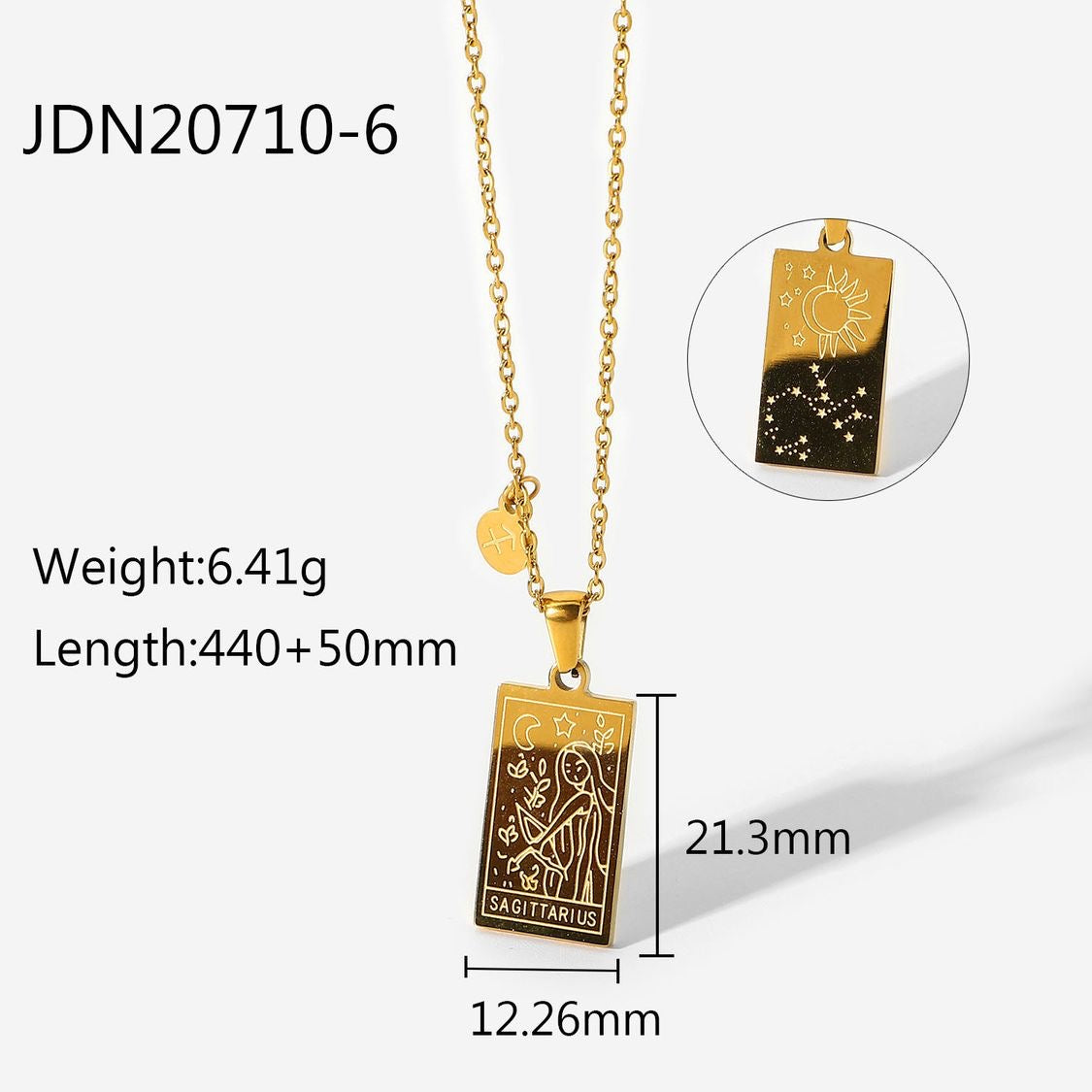 Zodiac Pendant Necklace