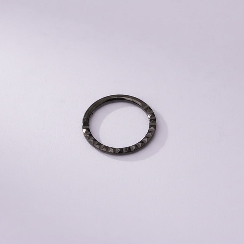 Hex Studded Hoop