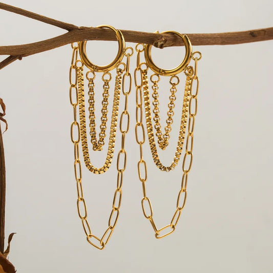 Vesper Chain Hoops