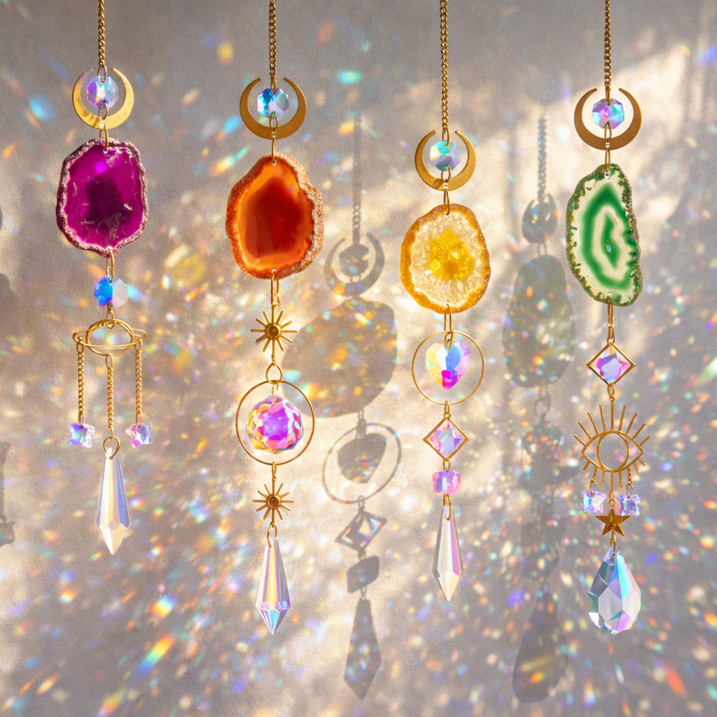 Gemstone Drop Suncatchers