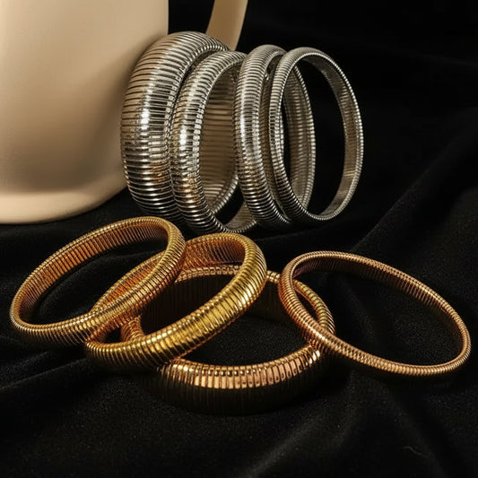Stella Coiled Bangle