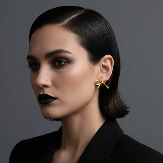 Isabella Bow Stud Earrings