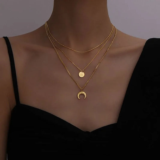 Triple Eclipse Necklace