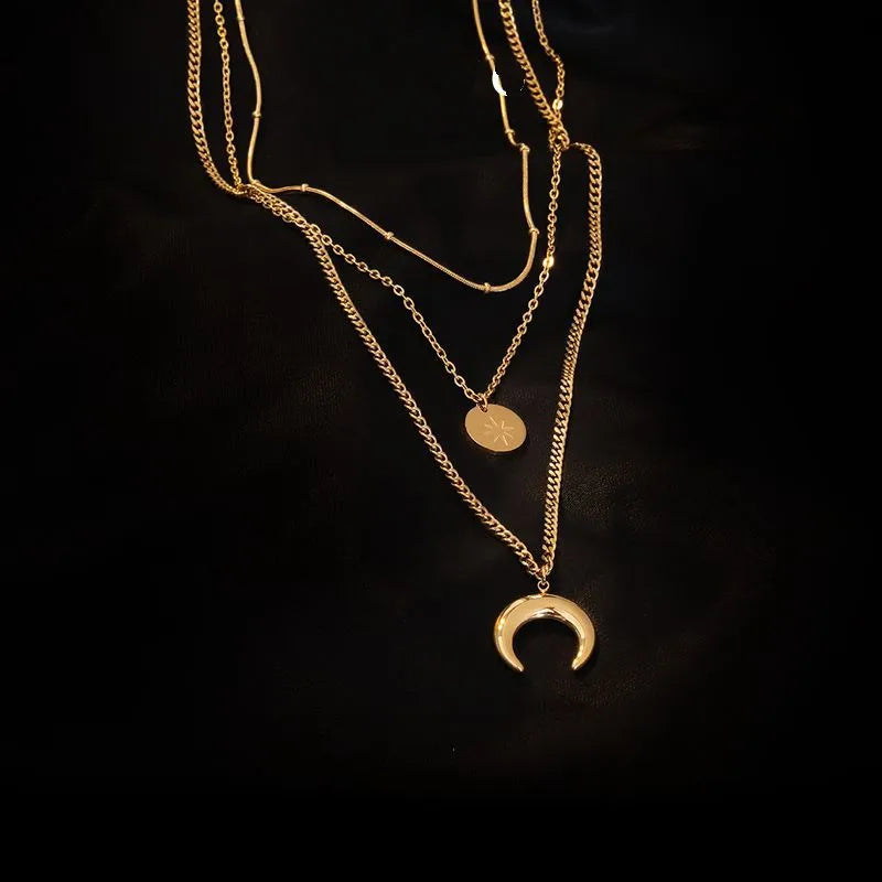 Triple Eclipse Necklace