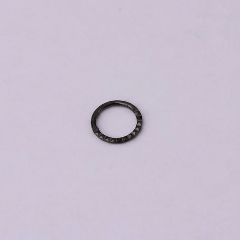 Hex Studded Hoop